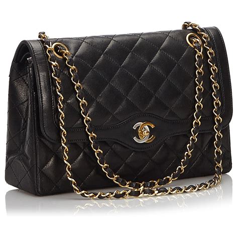 chanel sac noir matelasse|chanel sacs.